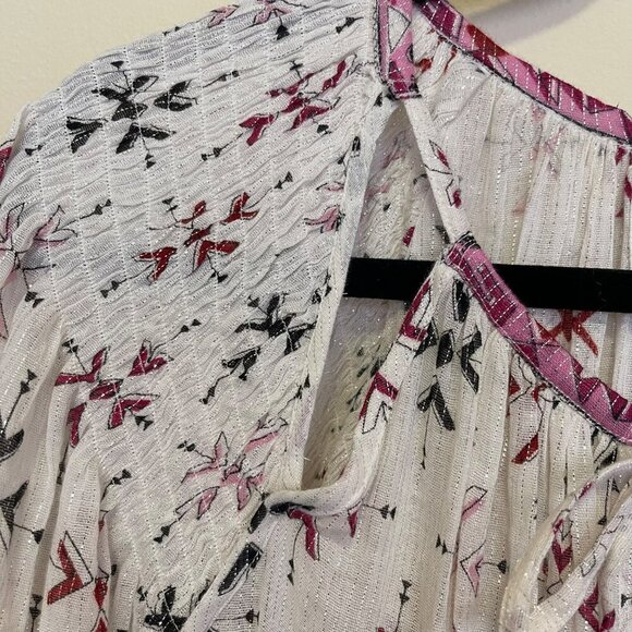 ISABEL MARANT ETOILE $890 Fratela printed cotton voile midi dress NWT Sz 34 US 2 - Picture 6 of 14